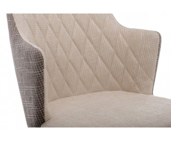 Стул Velen dark brown / beige fabric