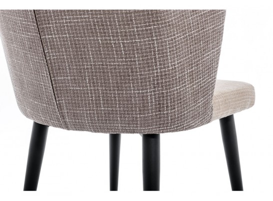 Стул Velen dark brown / beige fabric в Ростове-на-Дону