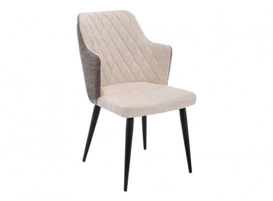 Стул Velen dark brown / beige fabric в Ростове-на-Дону