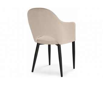 Стул на металлокаркасе Vener black / beige