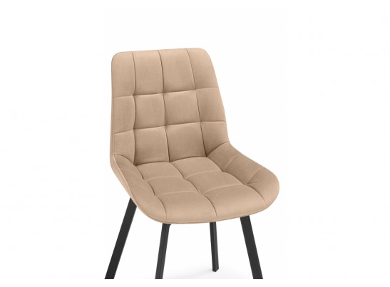 Стулья на металлокаркасе Челси 360 бежевый (ZD 210) / черный