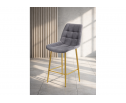 Полубарный стул Челси 360 темно-серый (zd 995) / золотой в Ростове-на-Дону