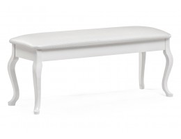 Банкетка Хиль белая / кожзам белый пунто