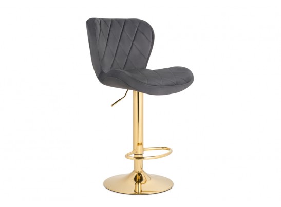 Барный стул Porch dark gray / golden в Ростове-на-Дону