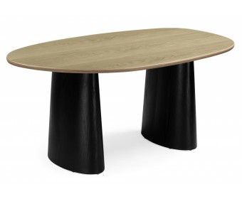 Деревянный стол Ares дуб / черный