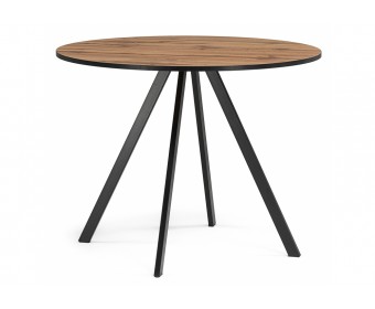 Деревянный стол Баргел 90х90х75 дуб вотан / черный