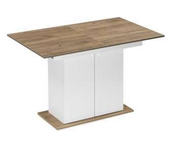 Деревянный стол Carla белый / крафт золотой