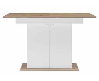 Деревянный стол Carla белый / крафт золотой