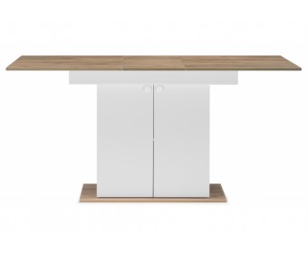 Деревянный стол Carla белый / крафт золотой