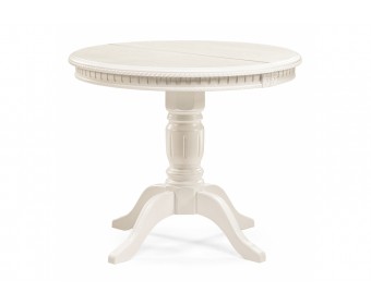 Деревянный стол Долерит круглый бежевый