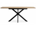 Деревянный стол Индиана 130(170)x80 дуб кунео / черный