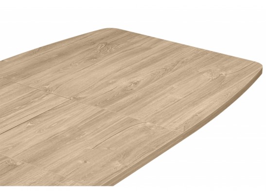 Деревянный стол Индиана 130(170)x80 дуб кунео / черный