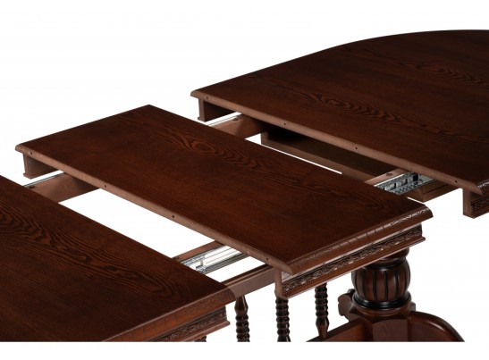 Деревянный стол Кантри 200(280)х107х79 орех / коричневая патина в Ростове-на-Дону