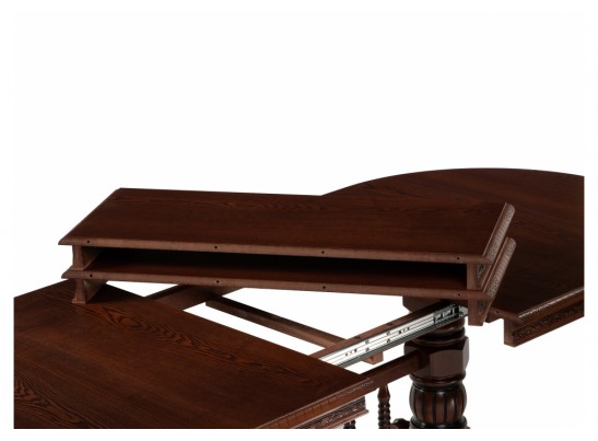 Деревянный стол Кантри 200(280)х107х79 орех / коричневая патина в Ростове-на-Дону