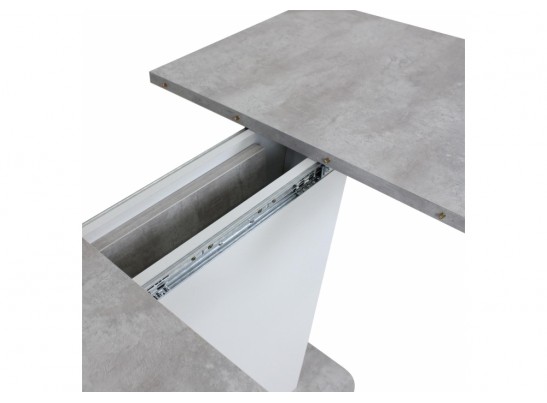 Деревянный стол Комфорт цемент светлый / белый в Ростове-на-Дону