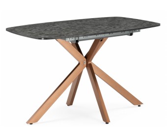 Деревянный стол Кортез 116(160)x77 раздвижной малави / медь