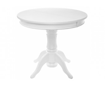 Деревянный стол Павия круглый белый