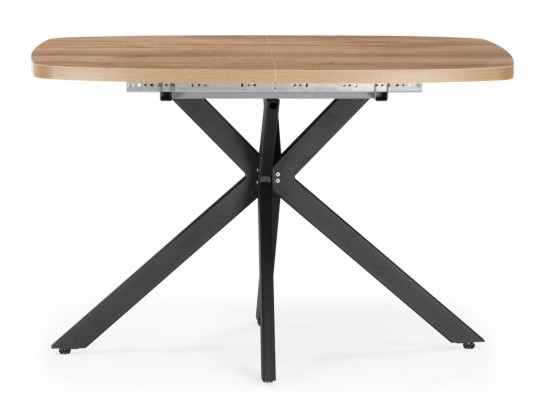 Деревянный стол Кортез 32 116(160)x77 раздвижной дуб табачный / черный в Ростове-на-Дону