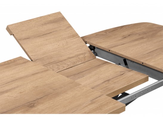 Деревянный стол Кортез 32 116(160)x77 раздвижной дуб табачный / черный в Ростове-на-Дону