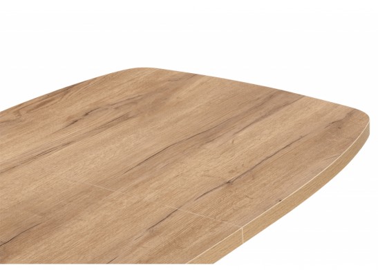 Деревянный стол Кортез 32 116(160)x77 раздвижной дуб табачный / черный в Ростове-на-Дону