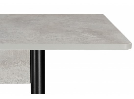 Деревянный стол Валдез 50(100) х 700 бетон метрополитан / черный матовый в Ростове-на-Дону