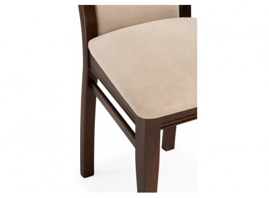 Деревянный стул Давиано велюр тедди 008 / орех темный в Ростове-на-Дону