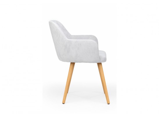 Деревянный стул Инфини 360 светло-серый (ocean 021) / светлое дерево в Ростове-на-Дону