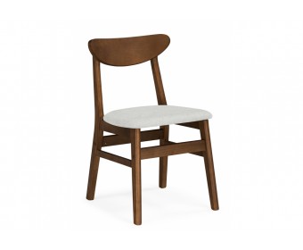 Деревянный стул Okava бежевый / орех