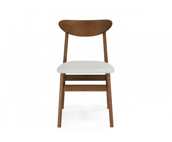Деревянный стул Okava бежевый / орех