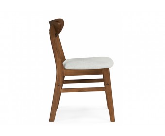 Деревянный стул Okava бежевый / орех