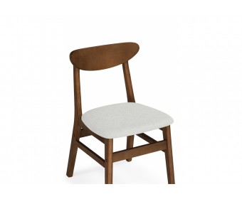 Деревянный стул Okava бежевый / орех