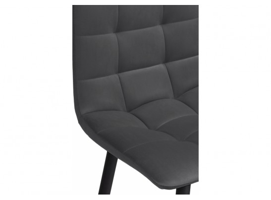 Комплект стульев полубарных Симпл 2 шт темно-серый / черный в Ростове-на-Дону