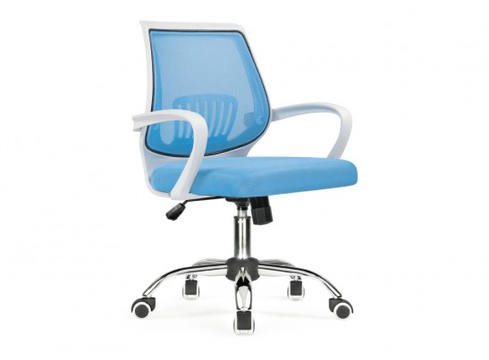 Компьютерное кресло Ergoplus blue / white в Ростове-на-Дону