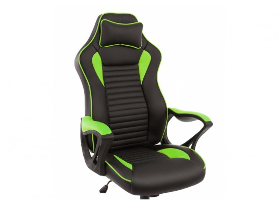 Компьютерное кресло Leon черное / зеленое в Ростове-на-Дону