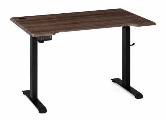 Компьютерный стол Маркос с механизмом подъема 120х75х75 черный / кантри орех в Ростове-на-Дону