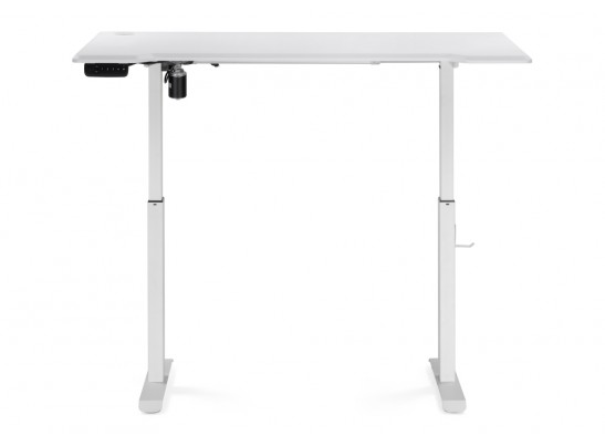 Компьютерный стол Маркос с механизмом подъема 140х80х75 белая шагрень / белый в Ростове-на-Дону