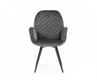 Кресло Муат поворотное графитовый / черный