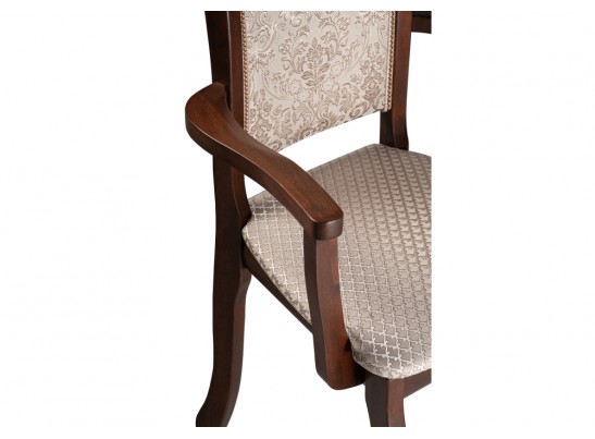 Кресло Вилмот темный орех / бежевый в Ростове-на-Дону
