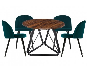 Обеденная группа Енлиан green / brown / black