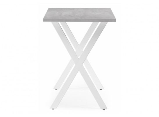 Стол Алеста Лофт 120х60х77 25 мм бетон / белый матовый в Ростове-на-Дону