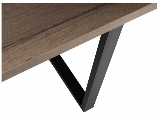 Стол Эльпатия 110 дуб галифакс / черный матовый в Ростове-на-Дону