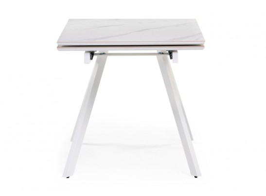 Стол Габбро 140(200)х80х76 белый мрамор / белый в Ростове-на-Дону