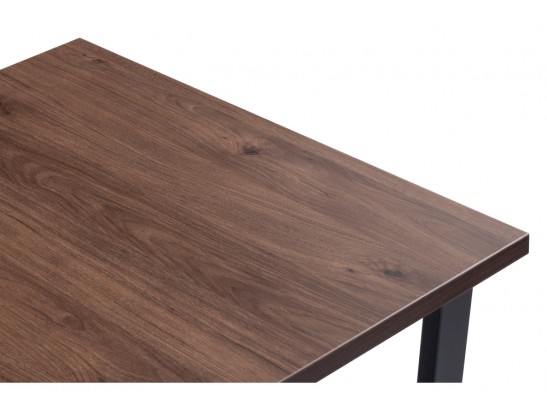 Стол Лота Лофт 120 25 мм гикори / черный матовый в Ростове-на-Дону