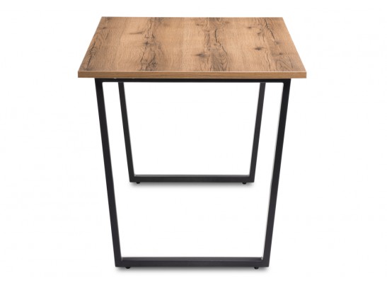 Деревянный стол Лота Лофт 140 25 мм дуб крафт табачный / черный матовый в Ростове-на-Дону
