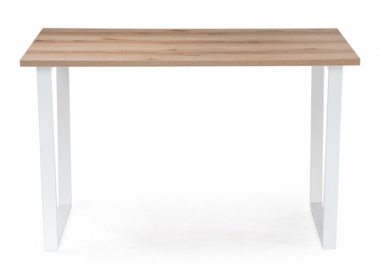 Стол Лота Лофт 140х80х75 25 мм матовый белый / дуб делано светлый в Ростове-на-Дону