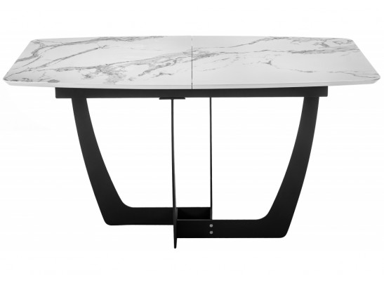 Стол Миссандея 140(180)х85х76 графит / белый мрамор в Ростове-на-Дону