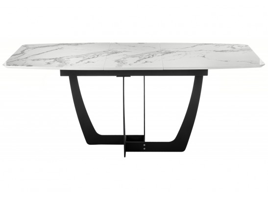Стол Миссандея 140(180)х85х76 графит / белый мрамор в Ростове-на-Дону