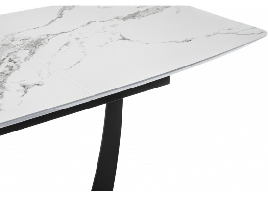 Стол Миссандея 140(180)х85х76 графит / белый мрамор в Ростове-на-Дону