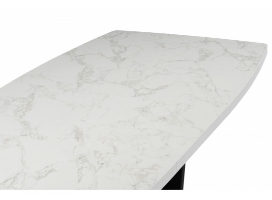 Деревянный стол Эудес 160(205)х90 сабия / черный