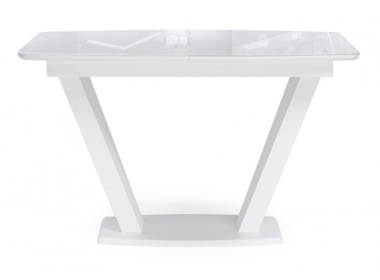 Стол на тумбе Петир 120(160)х80 ультра белый / белый / камень белый в Ростове-на-Дону